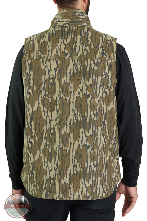 Carhartt 106099 G47 Rugged Flex Duck Loose Fit Sherpa-Lined Camo Mock-Neck Vest back view
