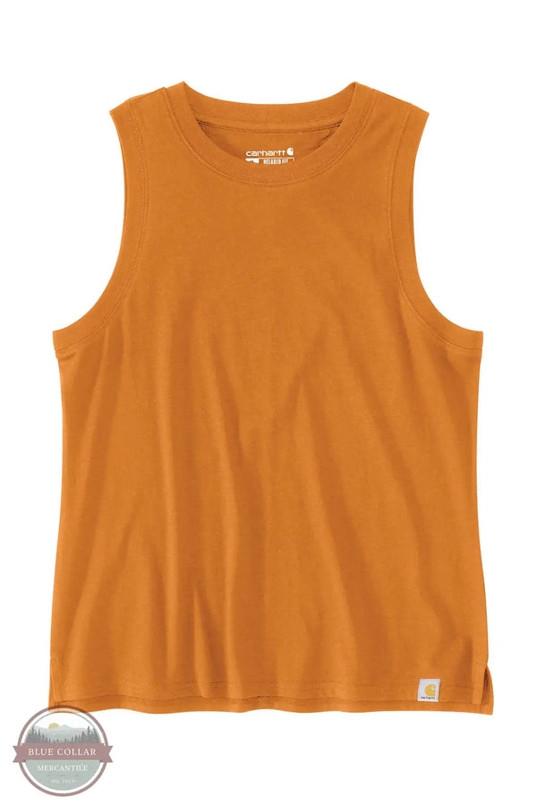 Carhartt 106176 Tencel Series Relaxed Fit Tank in orange, front