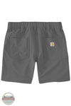 Carhartt 106264 Force Sun Defender Relaxed Fit Shorts in Gray, rear