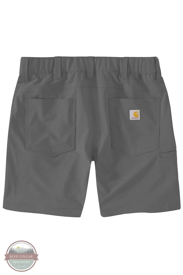 Carhartt 106264 Force Sun Defender Relaxed Fit Shorts in Gray, rear