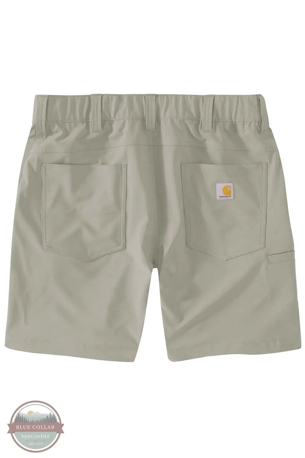 Carhartt 106264 Force Sun Defender Relaxed Fit Shorts in Light Khaki, rear