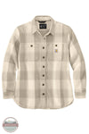 Carhartt 106450-A16 Women's Loose Fit Twill Shirt Jac Oat Milk