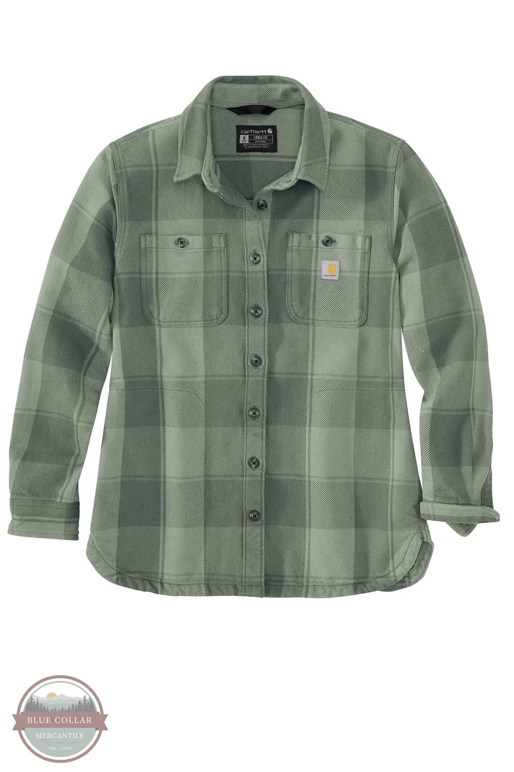 Carhartt 106450-A16 Women's Loose Fit Twill Shirt Jac Patina