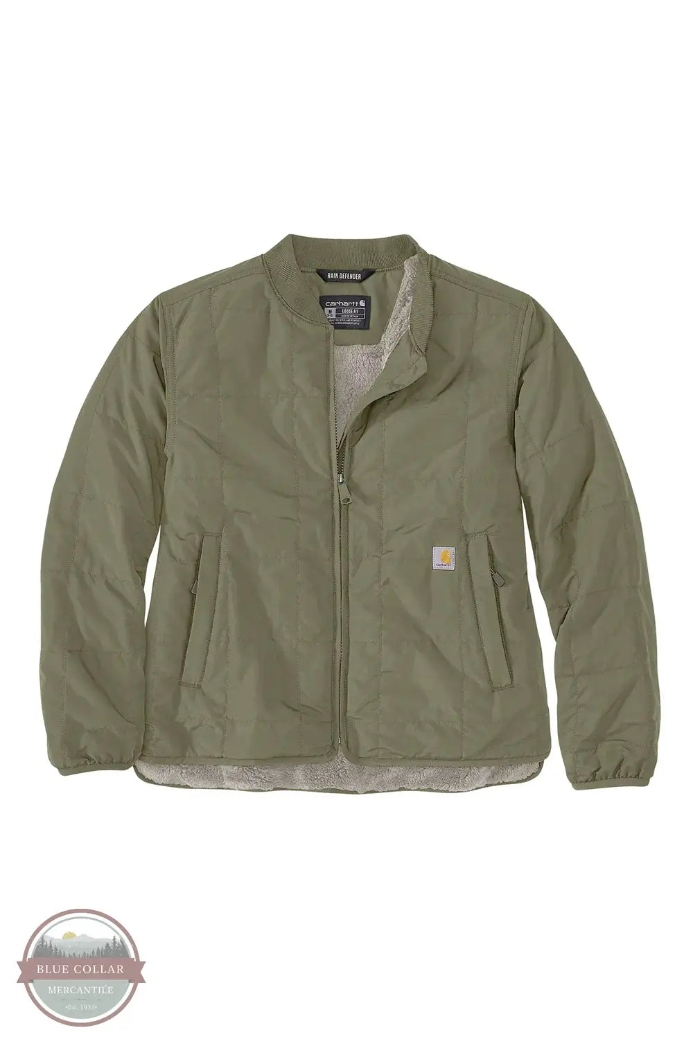 Carhartt 106486 Rockford Insulated Jacket in DOV green, still front
