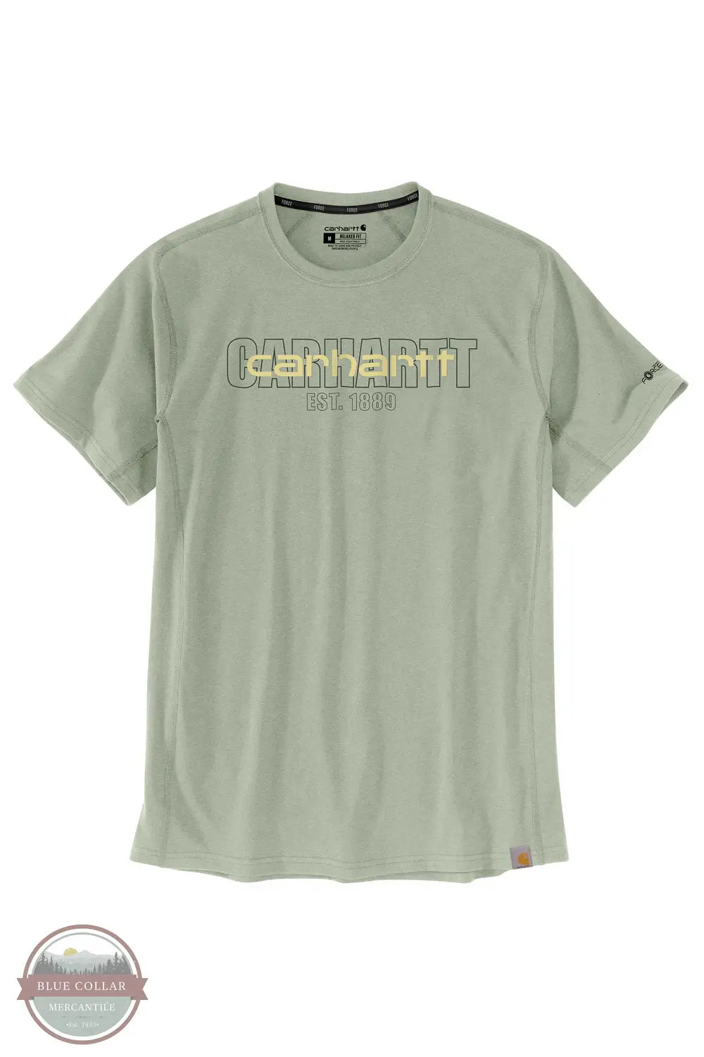 Carhartt 106653 Force Relaxed Fit Midweight Graphic Short Sleeve T-Shirt in green