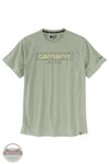 Carhartt 106653 Force Relaxed Fit Midweight Graphic Short Sleeve T-Shirt in green