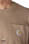 Carhartt 107041 BB0 Loose Fit Heavyweight Long-Sleeve Pocket Deer Graphic T-Shirt front pocket detail view