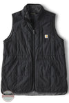 Carhartt 107100 Women's Rain Defender Relaxed Fit Lightweight Insulated Mock-Neck Vest in Black front vest only view