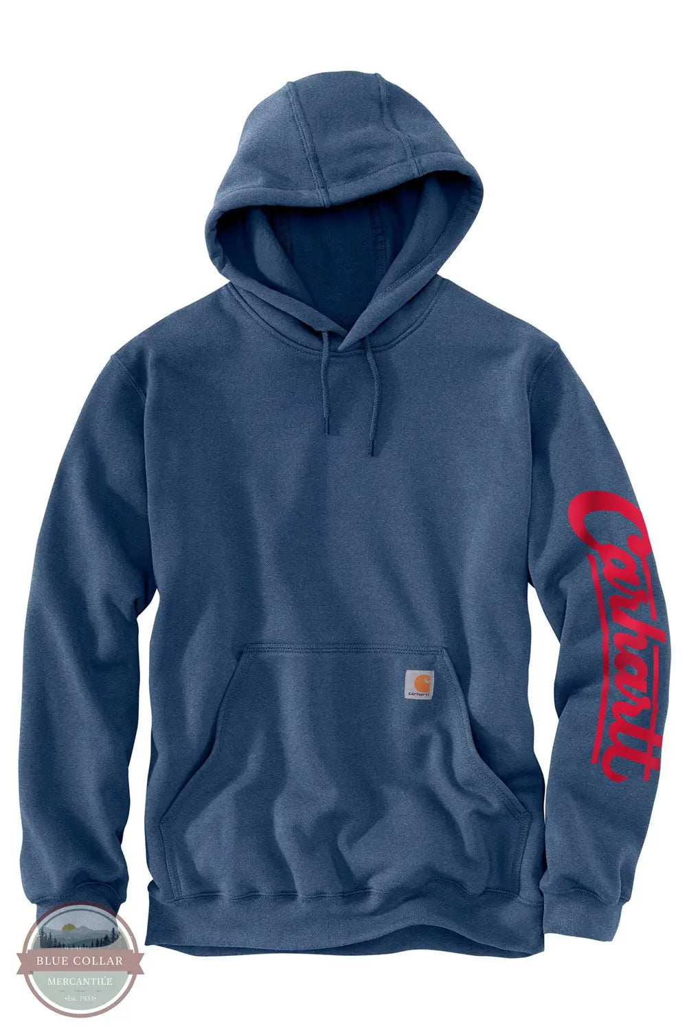 Carhartt 107208-HL3 Built for Generations Hoodie in Blue, front