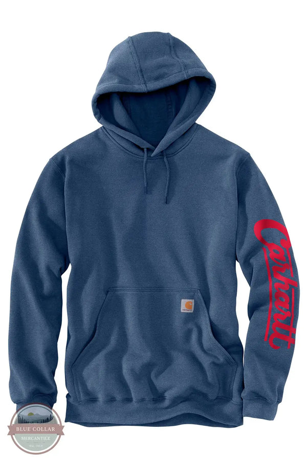 Carhartt 107208-HL3 Built for Generations Hoodie in Blue, front
