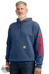 Carhartt 107208-HL3 Built for Generations Hoodie in Blue, front