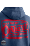Carhartt 107208-HL3 Built for Generations Hoodie in Blue, rear zoom