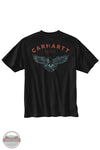 Carhartt 107211 Eagle Graphic Short Sleeve T-Shirt in Black, rear