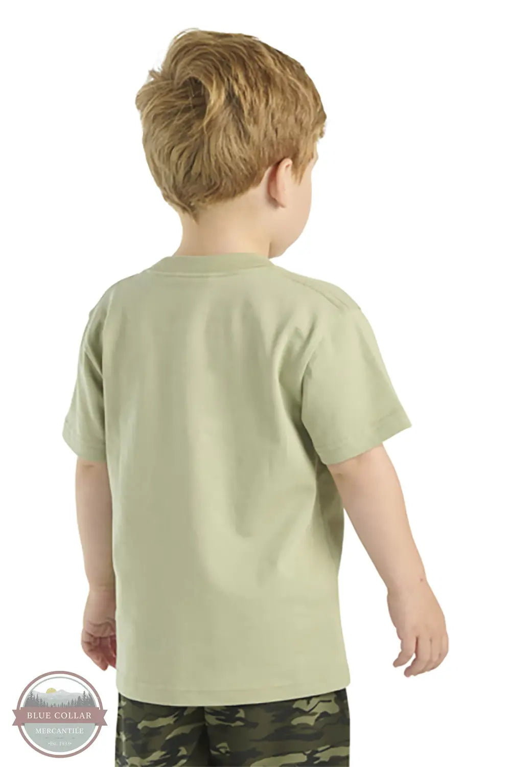 Carhartt CA6652-G17 Camping Short Sleeve T-Shirt in Green, rear