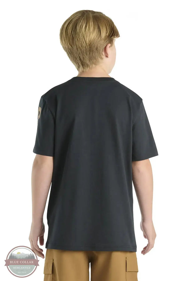 Carhartt CA6658-K01 Broken Side Logo Short Sleeve T-Shirt in Black, rear