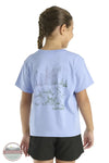 Carhartt CA7112-L195 Deer Scene Short Sleeve T-Shirt in purple, rear