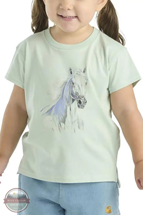 Carhartt CA7119 Arabian Mare Short Sleeve T-Shirt in Teal, front