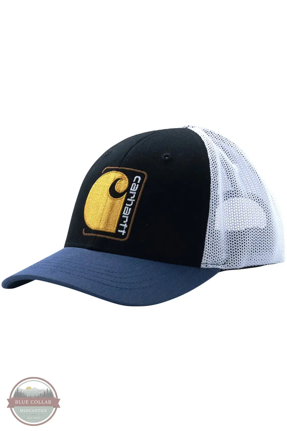 Carhartt CB9009-K01 Twill Trucker Cap in Black, front
