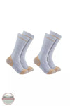 Carhartt SB5552M Midweight Cotton Blend Steel Toe Boot Socks 2-Pack Grey Side View