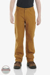 Carhartt CK8311-D15 Canvas Dungaree Pants in Carhartt Brown front view