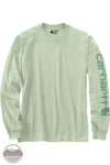 Carhartt K231 GF3 Loose Fit Heavyweight Long Sleeve Logo Sleeve Graphic T-Shirt