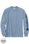 Carhartt K231 H74 Loose Fit Heavyweight Long Sleeve Logo Sleeve Graphic T-Shirt