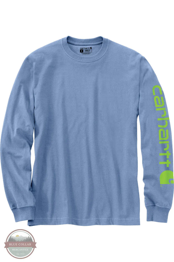 Carhartt K231 HD0 Loose Fit Heavyweight Long Sleeve Logo Sleeve Graphic T-Shirt