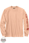 Carhartt K231 Q54 Loose Fit Heavyweight Long Sleeve Logo Sleeve Graphic T-Shirt