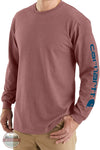 Carhartt K231 R96 Loose Fit Heavyweight Long Sleeve Logo Sleeve Graphic T-Shirt