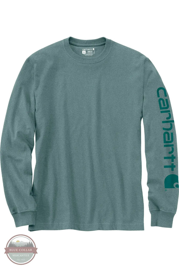 Carhartt K231 GE1 Loose Fit Heavyweight Long Sleeve Logo Sleeve Graphic T-Shirt