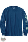 Carhartt K231 H76 Loose Fit Heavyweight Long Sleeve Logo Sleeve Graphic T-Shirt