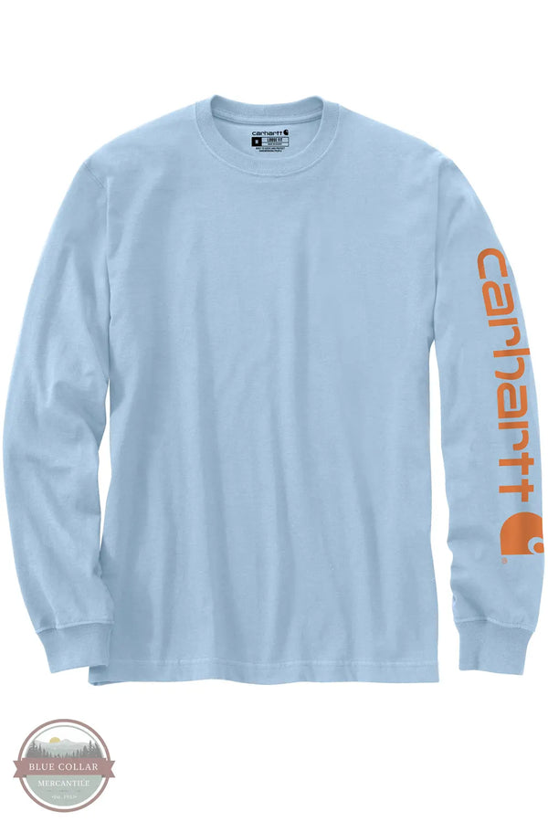 Carhartt K231 HA9 Loose Fit Heavyweight Long Sleeve Logo Sleeve Graphic T-Shirt