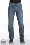 Cinch MB98034001 Men's Slim Fit Silver Label Jean in Medium Stone Wash front view