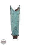 Circle G L6215 Turquoise Embroidery Snip Toe Western Boot, rear