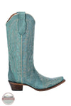 Circle G L6215 Turquoise Embroidery Snip Toe Western Boot, side