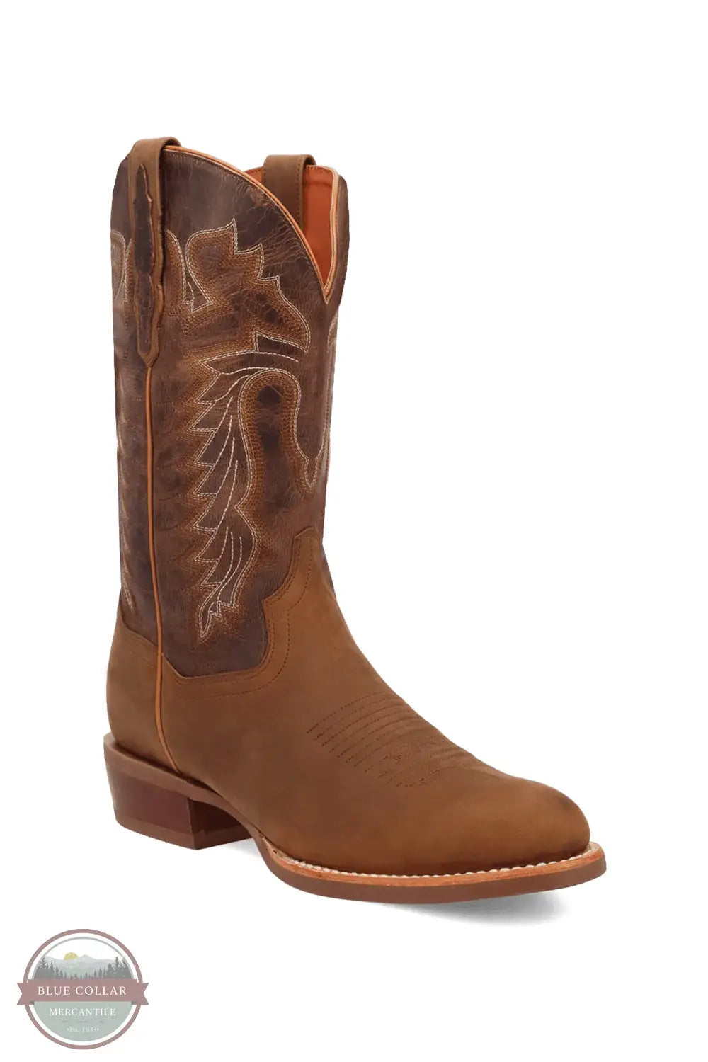 Dan Post DP7045 Neeley Western Round Toe Boot in Brown profile view