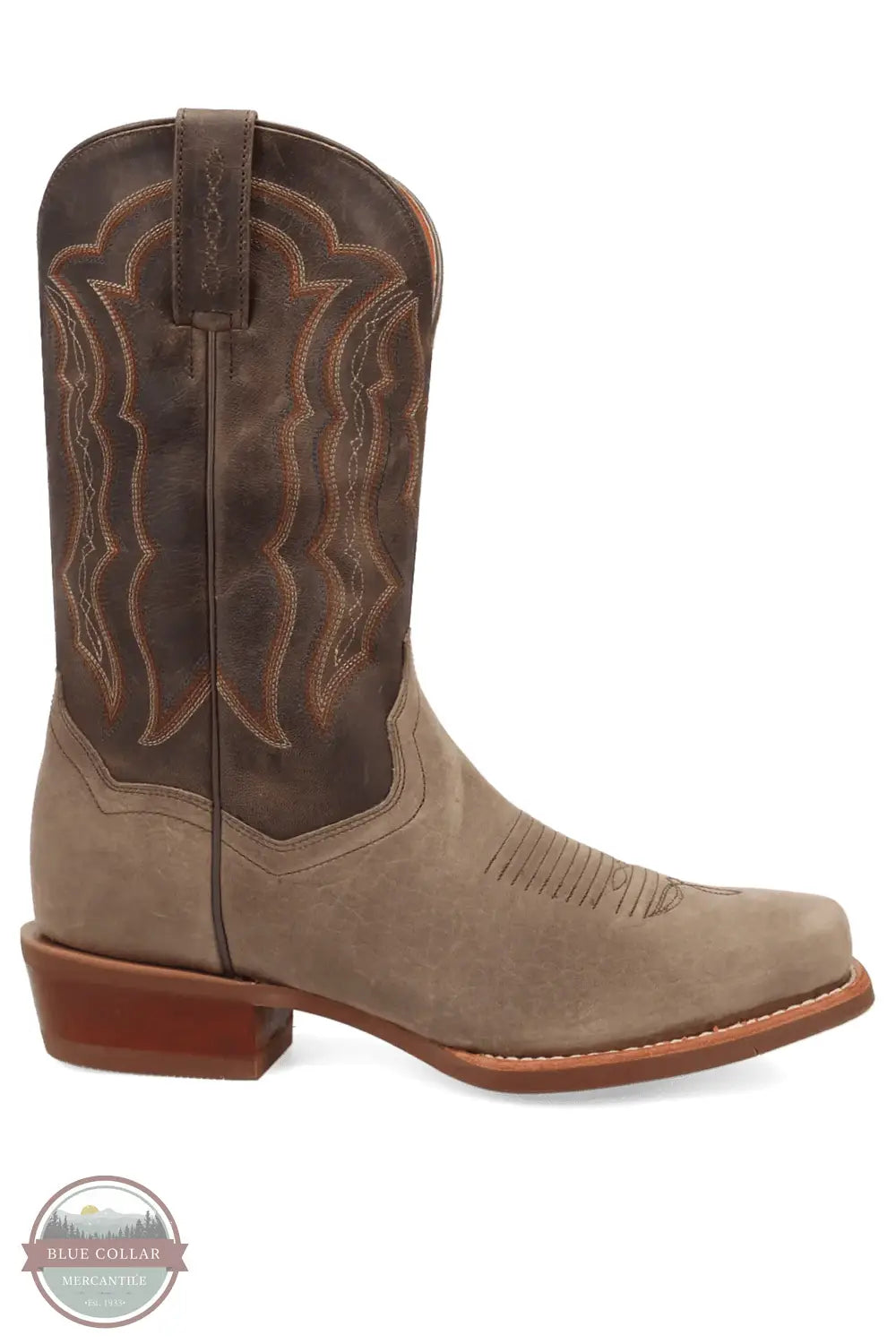 Dan Post DP7047 Creed Western Square Toe Boot in Gray, outside