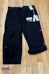 Dash DA1214 Suzanne Adjustable Leg Roll Capris, in black