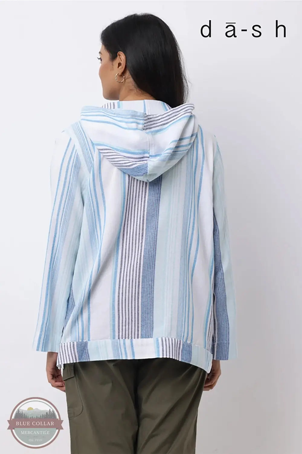 Dash TD4219 Cotton Mesh Baja Jacket in blue stripes