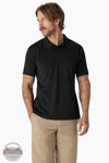Dickies WS247F Everyday Short Sleeve Polo Shirt in Black, front view