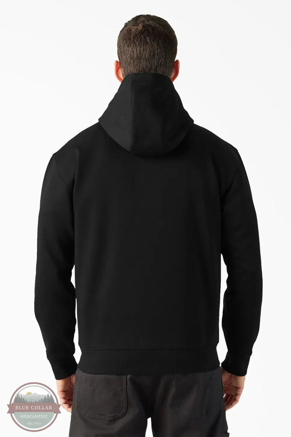 Dickies A85XH Quarter Zip Hoodie in black, rear