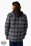 Dickies TJ211 Mens Hooded Sherpa Flannel Shirt Jacket in 0CH, rear