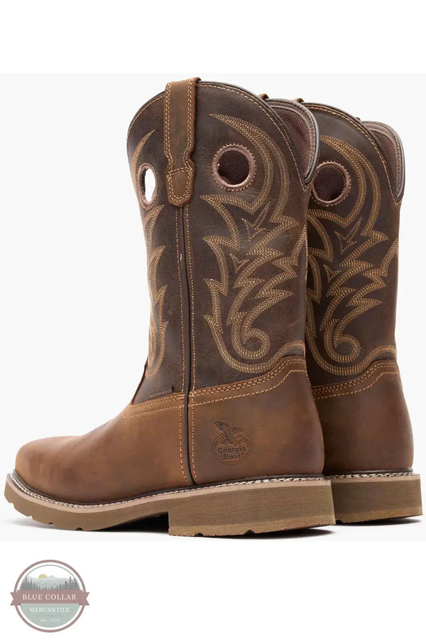 Georgia GB00692 Core 37 Steel Toe 11" Western Boots in brown, rear