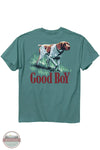 Good Boy 2206 To The Point Short Sleeve T-Shirt in Teal, rear design