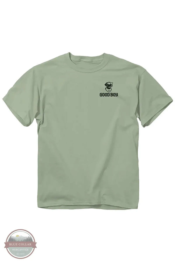 Good Boy 2211 Shed Fetch Short Sleeve T-Shirt in Sage Green, front