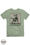 Good Boy 2211 Shed Fetch Short Sleeve T-Shirt in Sage Green, rear design