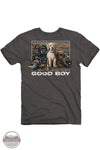 Good Boy 2215 Pups and Ducks Short Sleeve T-Shirt in Charcoal, rear design