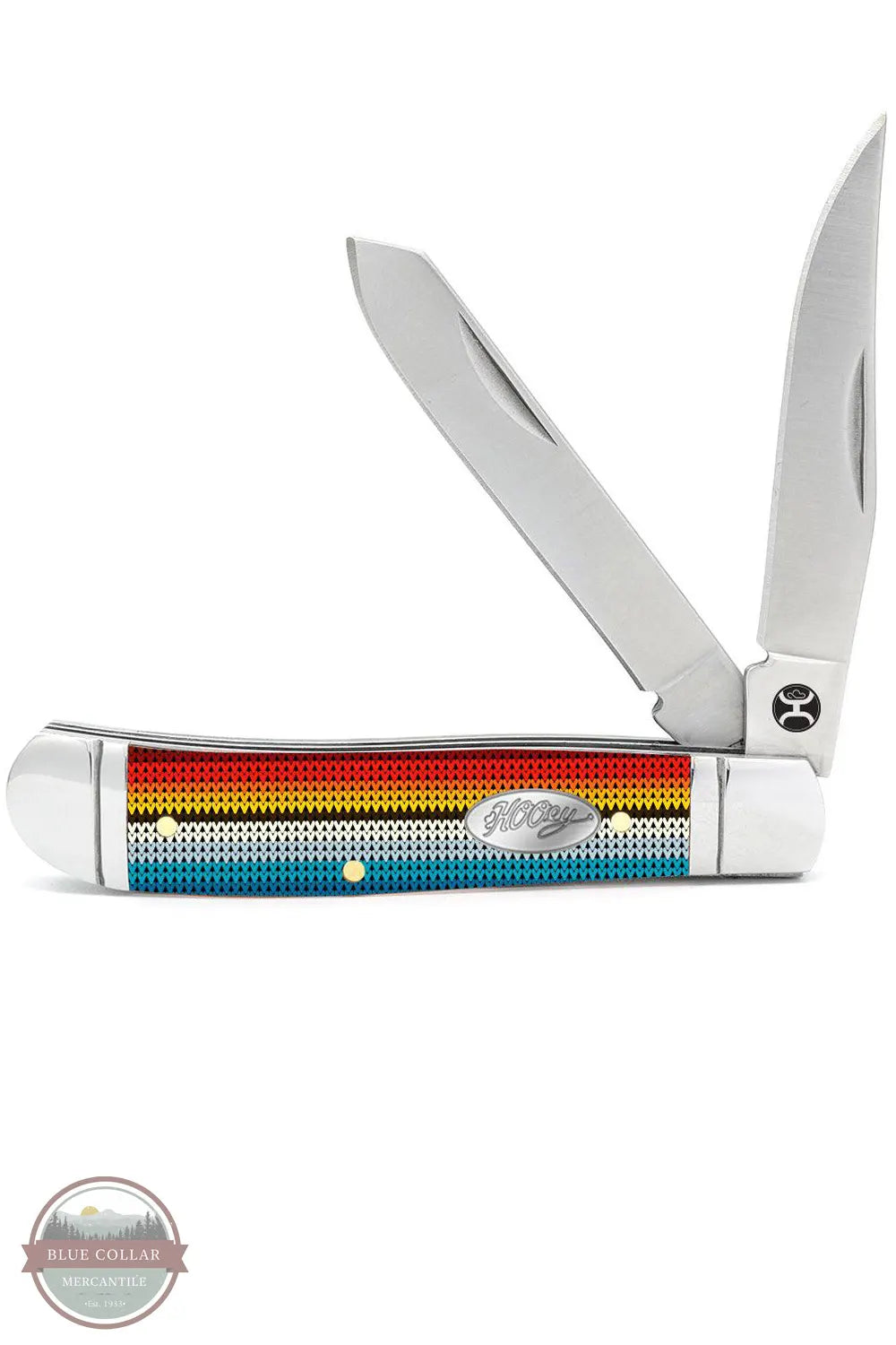 Hooey HK123 Tijuana Multi Color Large Trapper Knife open