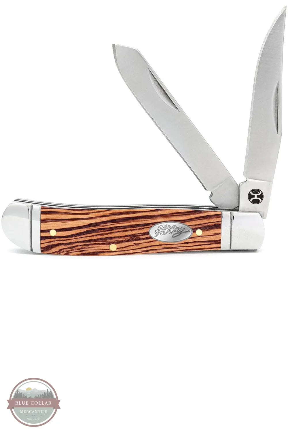Hooey HK128 Zebra Wood Trapper Knife