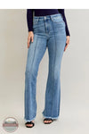 Judy Blue 82687REG High Waisted Fray Hem Flare Jean, front